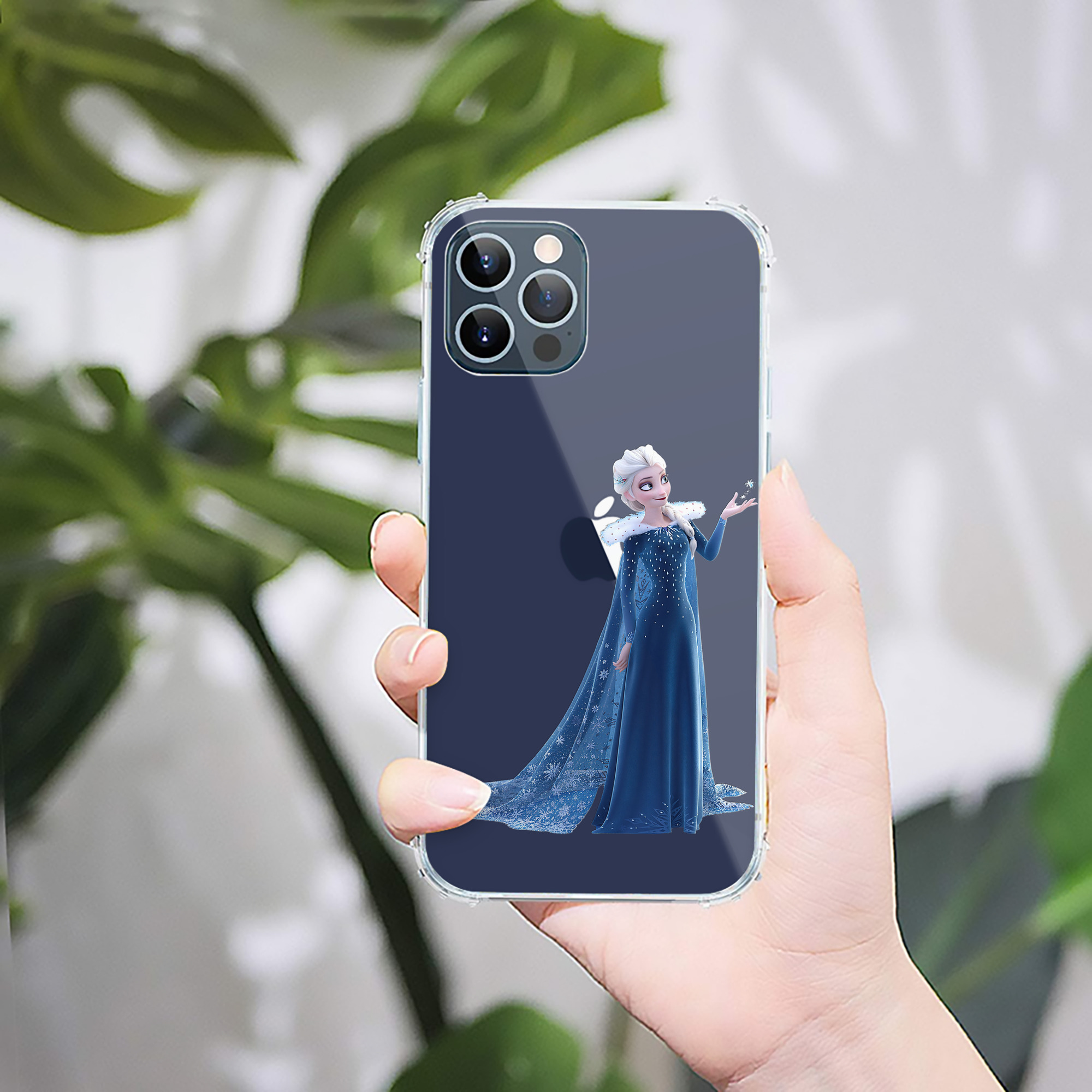 （画像用） アナと雪の女王 アンナ エルサ Frozen Anna Elsa 【iPhone 12シリーズ対応】透明スマホケース（クリアソフトケース）
